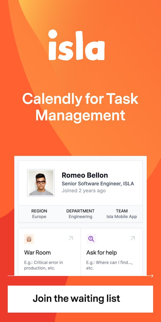 Isla: Universal Interface for Task Management
